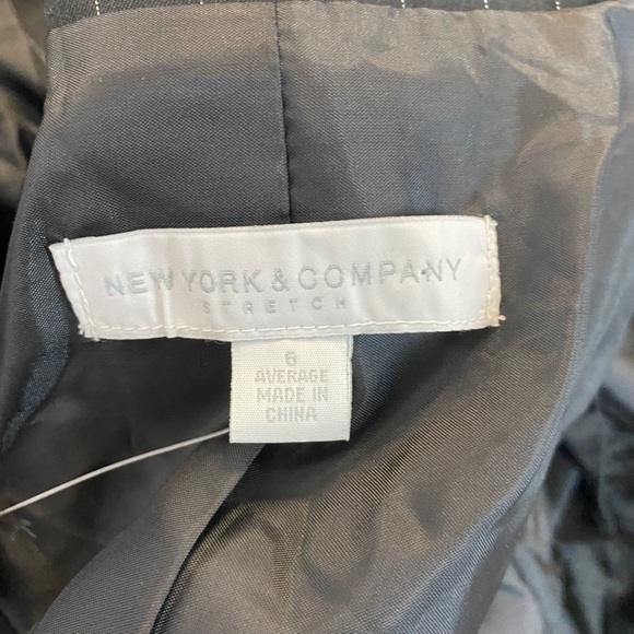 New York and Company Women’s NWT Size 6 Striped Button Closure Blazer Jacket - Picture 7 of 8